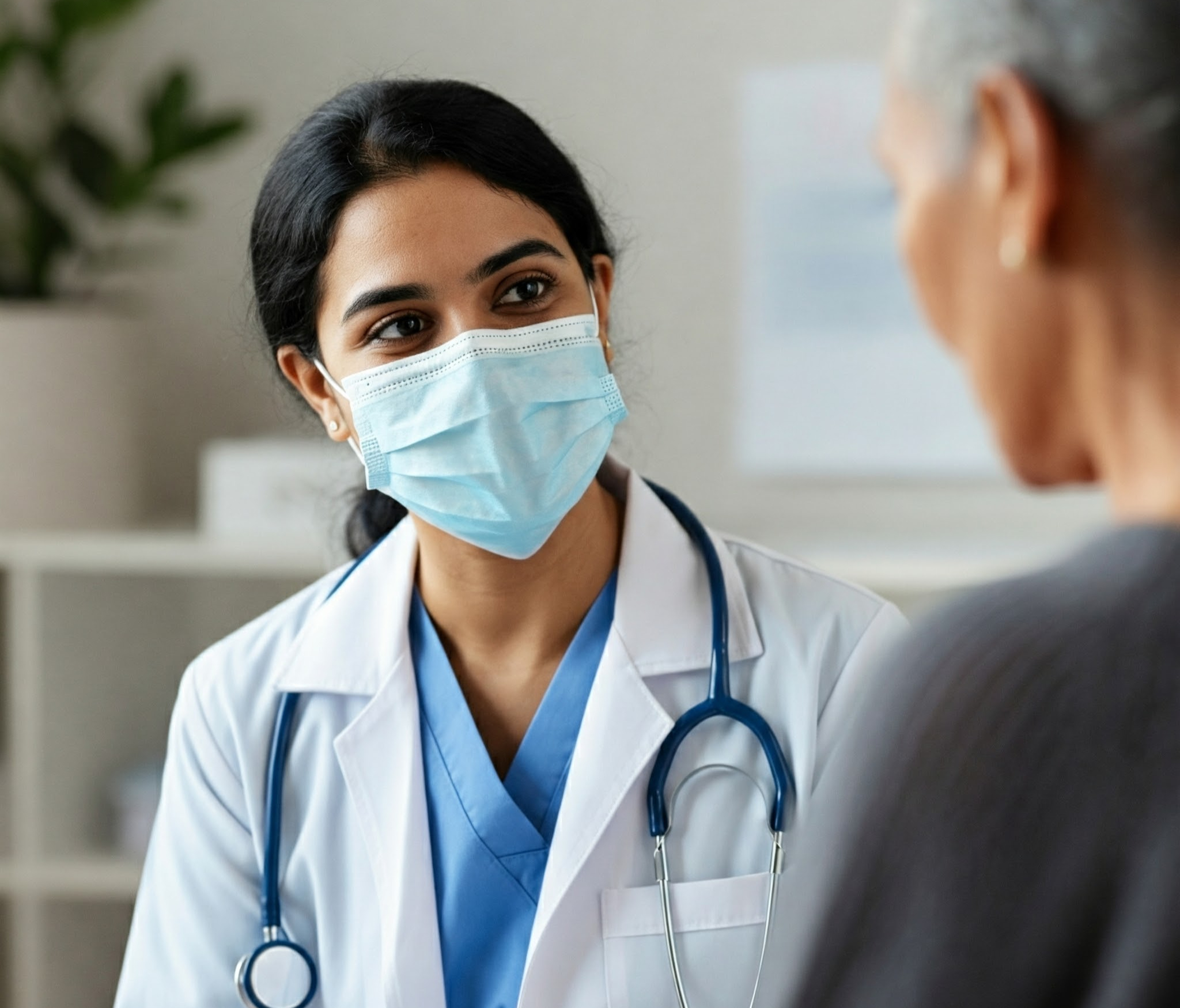 General medicine doctor discussing health with her patient.